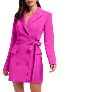 Hot pink Good American Blazer Dress Size 2/Medium
